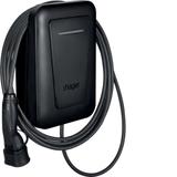 EVCS witty one 1x11kW 3f z kablem 6,5m T2 RFID Bluetooth XVR111C HAGER