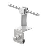 Uchwyt na blachę, na felc ze sł.plast./OH/ słupek szary