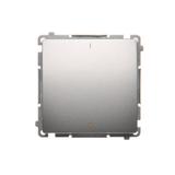 Simon Basic Łącznik dwubiegunowy 10A 250V szybkozłączka srebrny mat BMW2.01/43 KONTAKT