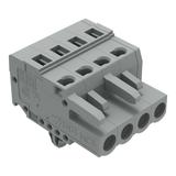 MCS-MIDI Classic gniazdo 4-bieg. szare raster 5 mm /100szt./ WAGO