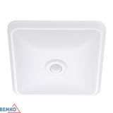 PLAFONIERA LED DORIA 12W 4000K   860LM  IP20 KWADRAT CZ. PIR