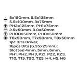 Zestaw wkrętaków i końcówek wkrętakowych, 30 szt.