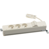 SIMON 480 TS48-110E300K0-33 Listwa standardowa 3 gn. typ E i płytka 2xRJ45 keystone; złącze w układz