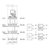 moduł 4FDO 0,5A/4FDI 24VDC PROFIsafe WAGO