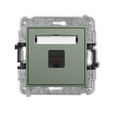 ICON Mechanizm gniazda komputerowego pojedynczego 1xRJ45, kat. 5e, 8-stykowy szałwiowy