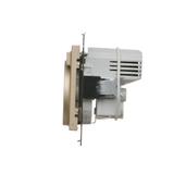 Simon 55 Gniazdo schuko ze zintegrowaną ładowarką 2xUSBA Szampański mat TGSZ1ZUSB2AA.01/144 KONTAKT