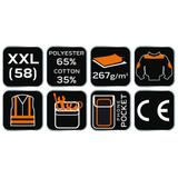 Bluza robocza biała, HD, rozmiar XXL/58