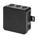 Puszka n/t CLICK IP54 12 przepustów kablowych 100x100x41mm czarny OR-JB-13804/B ORNO