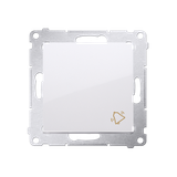 Simon 54 Przycisk dzwonek biały