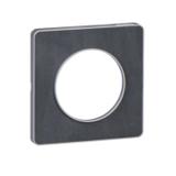 Odace Touch, ramka 1-krotna, podstawa aluminium, kamień ardoise