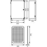 Obudowa 400x300x166mm IP65 Z-łytą montażową UNIbox Uni-1 43.1 OPATÓWEK