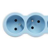 PRZEDŁUŻACZ STANDARD 3X2P+Z, Z PRZEWODEM 1.5 METRA 3X1.0 MM2 - BIAŁY/BŁĘKITNY, Legrand