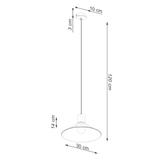 Lampa wisząca JAGA biała