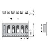 złączka SMD do płytek drukowanych z przyciskami