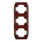 TREND Ramka pionowa potrójna brązowa