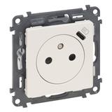 VALENA LIFE - GNIAZDO 2P+Z Z GNIAZDEM USB TYP C - KREMOWY