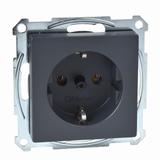 Gniazdo wtykowe SCHUKO, zaciski śrubowe, antracyt, system M