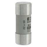 CYLINDRICAL FUSE 22 x 58 50A GG 690V AC Wkładka cylindryczna 22 x 58mm 50A GG 690V AC C22G50 EATON