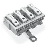 złączka zasilająca 4-biegunowa ze stopkami z stykiem PE