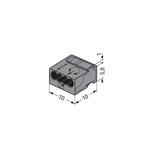 Złączka 4x 0,6‑0,8mm2 czarna 243‑204 /100szt./ WAGO