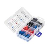 Zestaw końcówek kablowych tulejki 350 szt. Pojedyncze: 80x0,75mm2,10mm; 70x1mm2,10mm; 60x1,5mm2 10 O