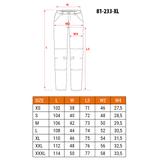 Spodnie robocze 5-kieszeniowe DENIM, czarne, rozmiar XL