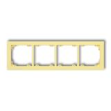 DECO Ramka uniwersalna podczwórna z tworzywa DECO Pastel Matt kanarkowa