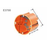 E3700, Puszka do pustych ścian O60mm, z membranami przebiciowymi, głęboka , pomarańczowy