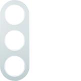 R.classic Ramka potrójna aluminium/biała Berker 10132074 WLD9300AW HAGER