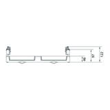 univers N Blok dla szyn zbiorczych poziomych 60mm 4/5-pol. 1xNH3 450x500mm UE32E3B HAGER