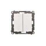 Simon 55 Łącznik/Przycisk roletowy zwierny podwójny elektroniczny Aluminium mat TEZ2.01/143 KONTAKT