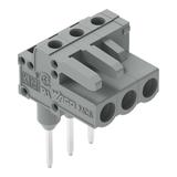 MCS-MIDI Classic gniazdo kątowe 3-bieg. szare raster 5 mm /100szt./ WAGO