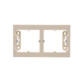 Simon 54 Premium Puszka natynkowa 2-krotna do ramek PREMIUM. Głębokość 35mm kremowy