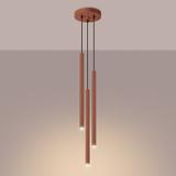 Sollux Lampa wisząca PASTELO 3P ochra czerwona SL.1527