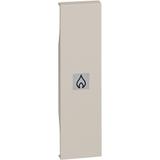 LIVING NOW - KLAWISZ Z OKIENKIEM PODŚWIETLENIA  OGRZEWANIE  - 1 MODUŁ - PIASKOWY BEŻ, Bticino