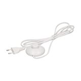 Przewód zasilający z wyłącznikiem nożnym i płaską wtyczką przewód 2m biały OR-AE-1395/W ORNO