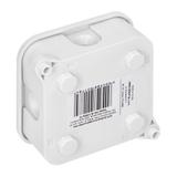 Puszka n/t ECO IP44 400V 4 dławnice gumowe 85x85x35mm biały 60 szt. OR-JB-13806/W/60 ORNO