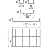 KSG60H60/3 Korytko siatkowe zgrzewane z drutu galwanicznego