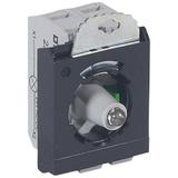 OSMOZ KORPUS KOMPLETNY, GŁÓWKA PODŚWIETLANA CZERWONA 24 V, 1Z + UCHWYT POTRÓJNY ZACISKI ŚRUBOWE, Leg