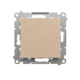 Simon 55 Przycisk zwierny pojedynczy rozwierny bez piktogramu szybkozłączka Szampański mat