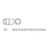 Nasadki udarowe 1/2", 10-24 mm, zestaw 10 szt.