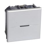 AXOLUTE - Łącznik jednobiegunowy 10AX (zaciski śrubowe) 2 moduły AXIAL aluminium, Bticino