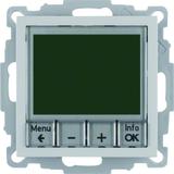 BERKER B.X Regulator temperatury ze sterowaniem czasowym z stykiem zwiernym i elementem centralnym a