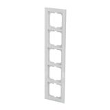 AXCENT Ramka 5-krotna  białe szkło