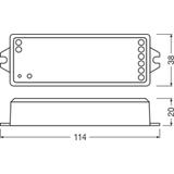 Wielokanałowa jednostka sterująca LC RF CONTROL 24V RGBW/TW