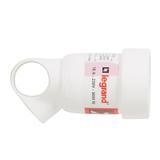 GNIAZDO WTYCZKOWE PRZENOŚNE 2P+Z - 16 A - PLASTIKOWE - BIAŁE - Z PIERŚCIENIEM, Legrand