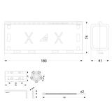 MZGEL180 Mufa Z-elem/ 180*74*41mm GELEBOX, IPX8, 0,6/1kV-złącze kablowe 5x1,5-6mm2 39.180 OPATÓWEK