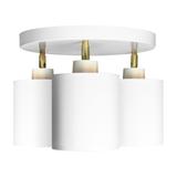 Bati SP 3 oprawa ścienno-sufitowa E27 max. 3x60W biała AD-LD-6270WE27M ORNO