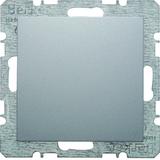 BERKER B.Kwadrat/B.7 Zaślepka z płytką czołową z cokołem i pazurkami aluminium 6710091404 HAGER