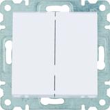 lumina  Przycisk zwierny 2-klawiszowy biały HAGER